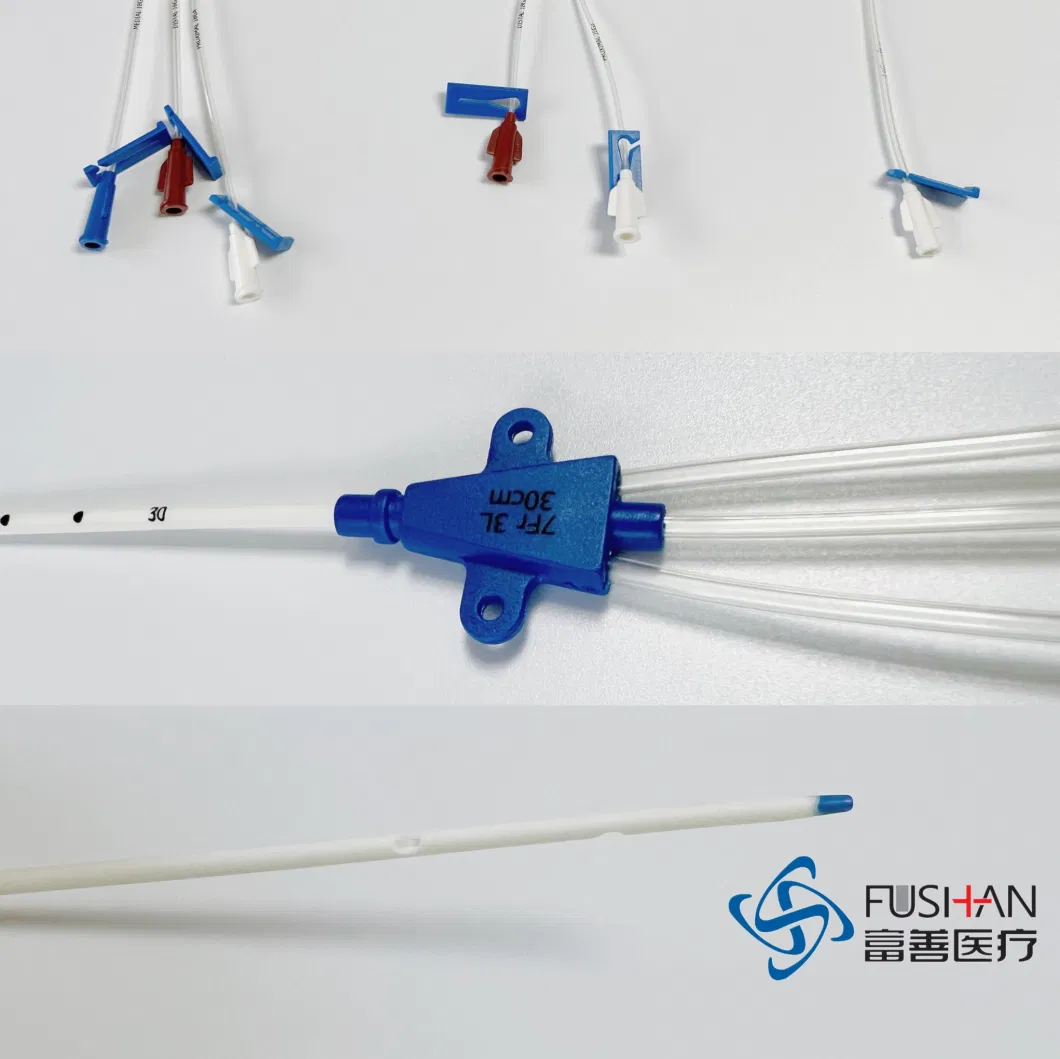 Medical Supply Hospital Nurse Instrument Single Lumen Double Lumen Triple Lumen CVC Central Venous Catheter Set Implantable Vascular Access Device